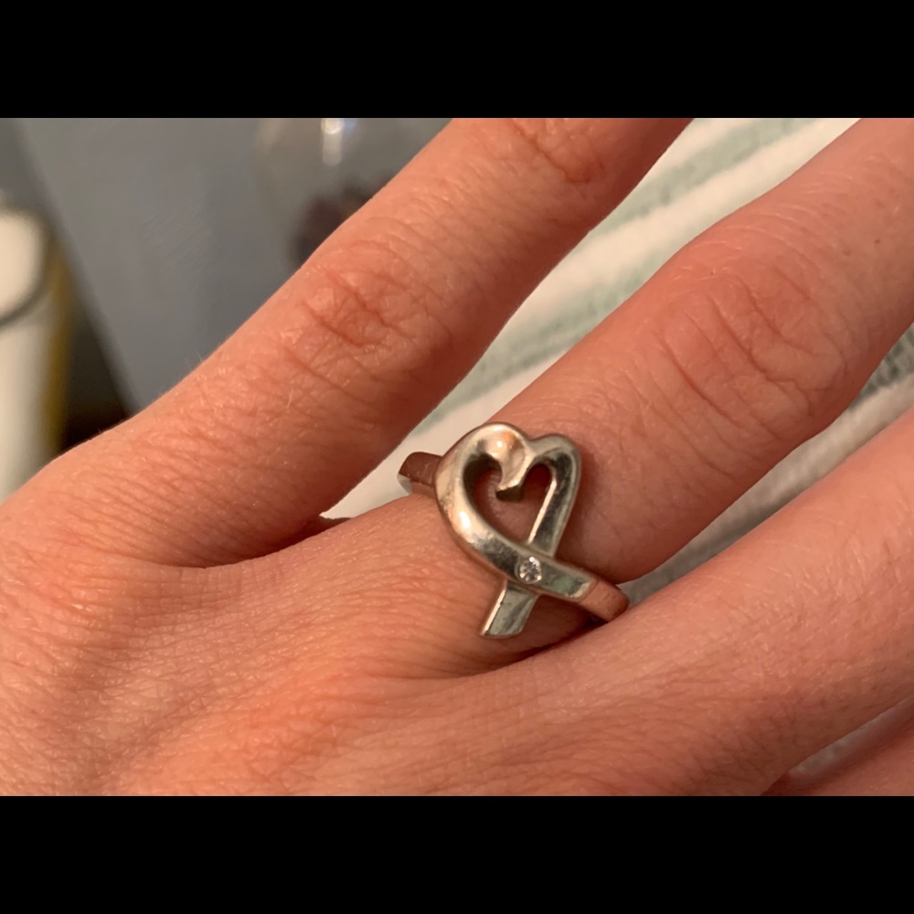 Tiffany and Co. Heart ring with diamond